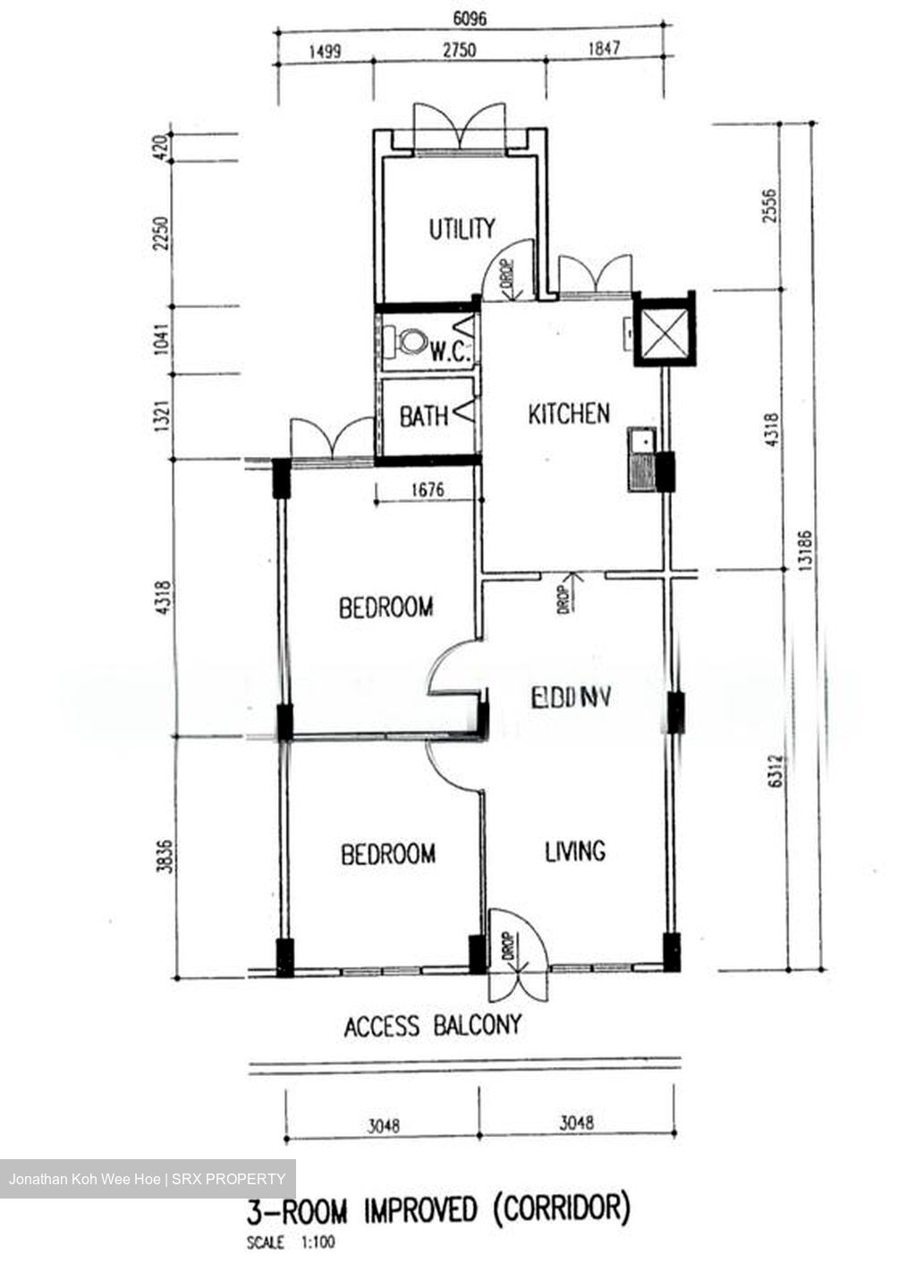 Blk 19 Eunos Crescent View (Geylang), HDB 3 Rooms #581888251